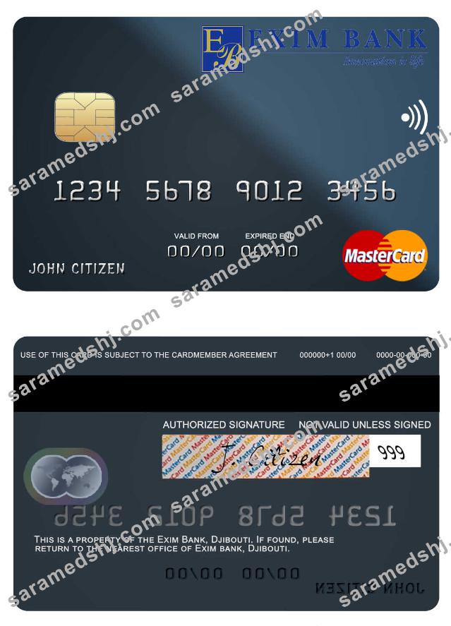 Djibouti Exim Bank mastercard